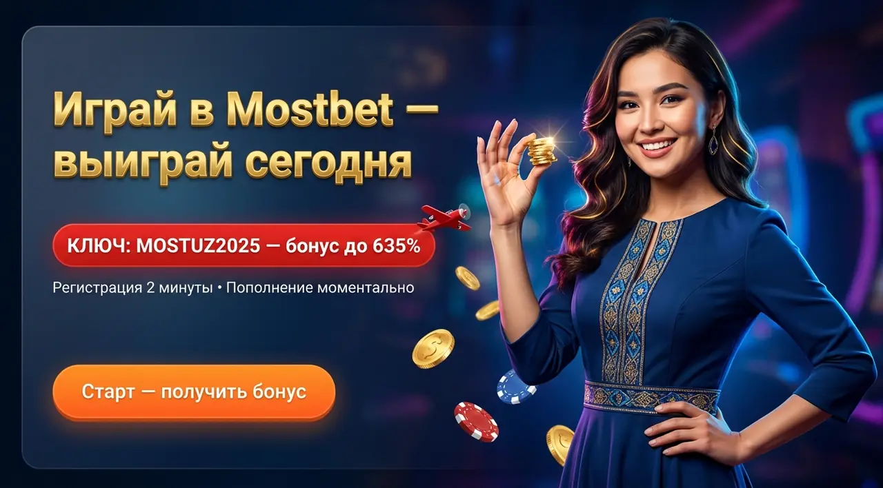 Mostbet Casino играть: начни за 2 минуты онлайн